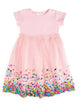 Pink Confetti Short Sleeve Tutu Dress