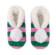 Green ARYA STRIPE SLIPPERS