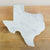 Texas Shaped Marble Serving Board White/Gold 10x10x0.5