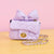 Mini Bow Quilted Crossbody - Purple