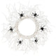 White Spider Web Halloween Wreath