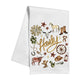 Handpainted Howdy Western Icons Kitchen Towel