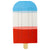 Red White Blue Ice Pop Shaped Paper Guest Napkin