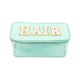 Varsity Collection Clear Hair Cosmetic Bag Chenille