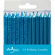 Blue Shimmer Stick Candles