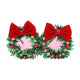 Fa La La Wreath Novelty Glasses