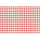 RED PAINTED CHECK PLACEMAT - PAD OF 24 SHEETS