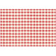 RED PAINTED CHECK PLACEMAT - PAD OF 24 SHEETS