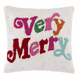 VERY MERRY PILLOW,IVORY
