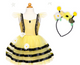 Bumble Bee Dress & Headband, Yellow/Black