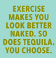Funny Cocktail Napkins | Exercise/Tequila - 20ct