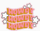 Western Themed Cocktail Napkins | Howdy - Die Cut - 16ct-