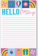 Pink Hello from Camp Summertime Icons Stationery Pads
