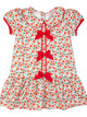 Holiday Floral Bow Dress