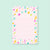 Pink Rainbow Shapes Notepad