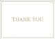 Gold Embossed Thank You Notes (6 In Box)