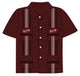 Boys Maroon Gameday Guayabera