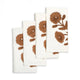 Brown Poppy Napkins (4)