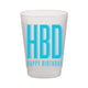 HBD HAPPY BIRTHDAY FROST FLEX CUPS