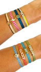 Adjustable Friendship Charm Macrame Bracelets