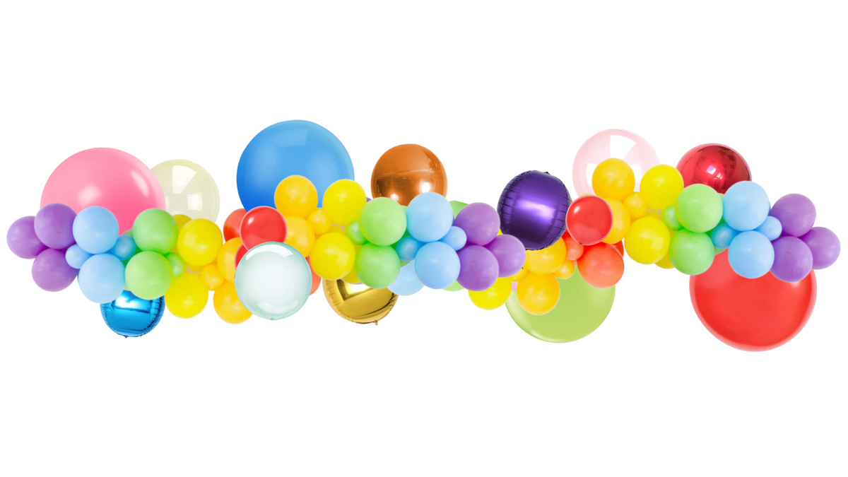 Pastel Rainbow Balloon Arch (JE)