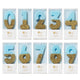 Blue & Gold Glitter Number Candle