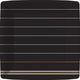 Classic Stripe Black Paper Dessert Plate