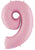Megaloon Baby Pink Number 40" Balloon