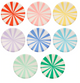 Mixed Stripe Side Plates (set of 8)