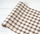 BROWN PAINTED CHECK RUNNER - 20 inches X 25 feet