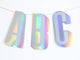 Holographic Foil Custom Letter Banner