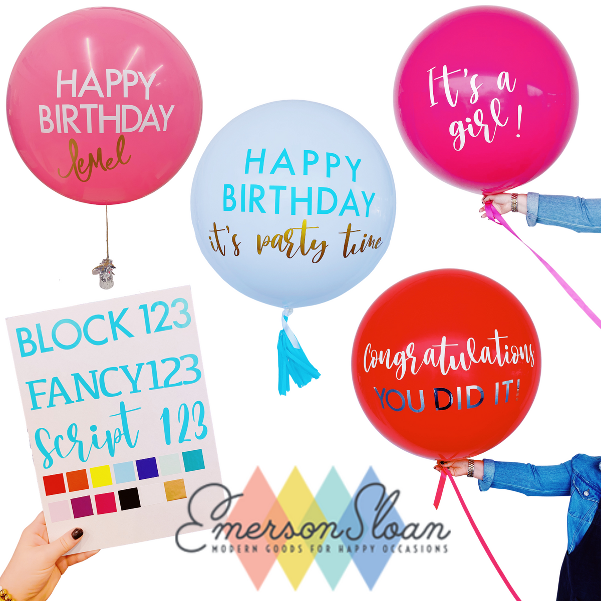 Custom Vinyl Balloon Message