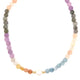 Natural Mixed Gemstone Beaded Necklace with Pearl Accents