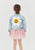 Patched Denim Jacket -White Daisy