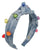 DENIM RAINBOW 3D HEART Headband