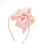 Jumbo grosgrain bow with crystals and charms on thin headband