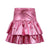 Pink Metallic Ruffle Skort