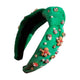 Gingerbread and Pearl Decor Headband