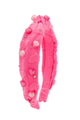 COTTON HEART CHARMS KNOT HEADBAND