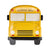 School Bus Shaped Paper Plate