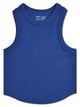 Midnight Cropped Ribbed Racerback Tank Top