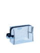 Blue CAMDEN MESH ZIP POUCH