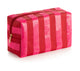 CARA LARGE STRIPE ZIP POUCH Pink