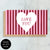 Burgundy Stripe Mini Card - Boxed Set of 6