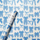 Blue Bows Wrapping Paper Roll