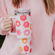 Groovy Flowers Tumbler Cup with Handle