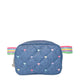 Denim Quilted Hearts Fanny Pack