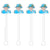 Queen Acrylic Stir Sticks