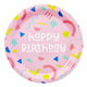 Happy Birthday Geometric Plates