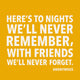 To Nights We'll Never Remember napkins